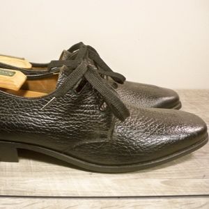 New Old Stock Vintage Black Mens Shoes Oxfords 9.5